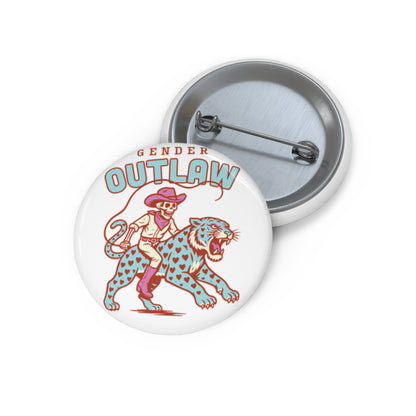 "Gender Outlaw" retro Pin Button badge