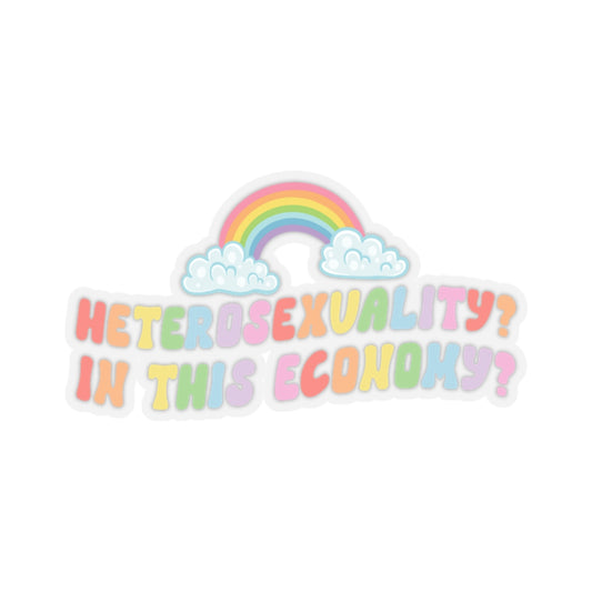 PRIDE lgbtq+ queer Kiss-Cut Stickers - heterosexuality in this economy